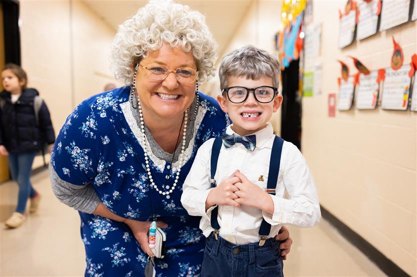 Students celebrate the 100th day of school